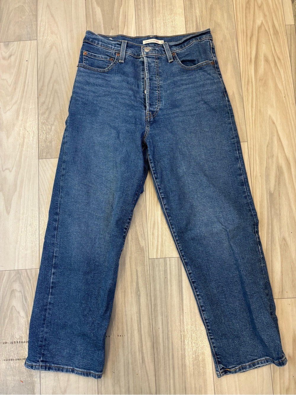 Levis Ribcage Straight Ankle Size 30 Womens Denim